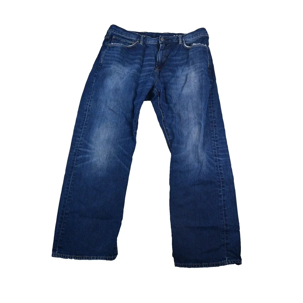 GAP 1969 Jeans Mens 38X32 (36x29 Actual) Relaxed Caual Blue Denim